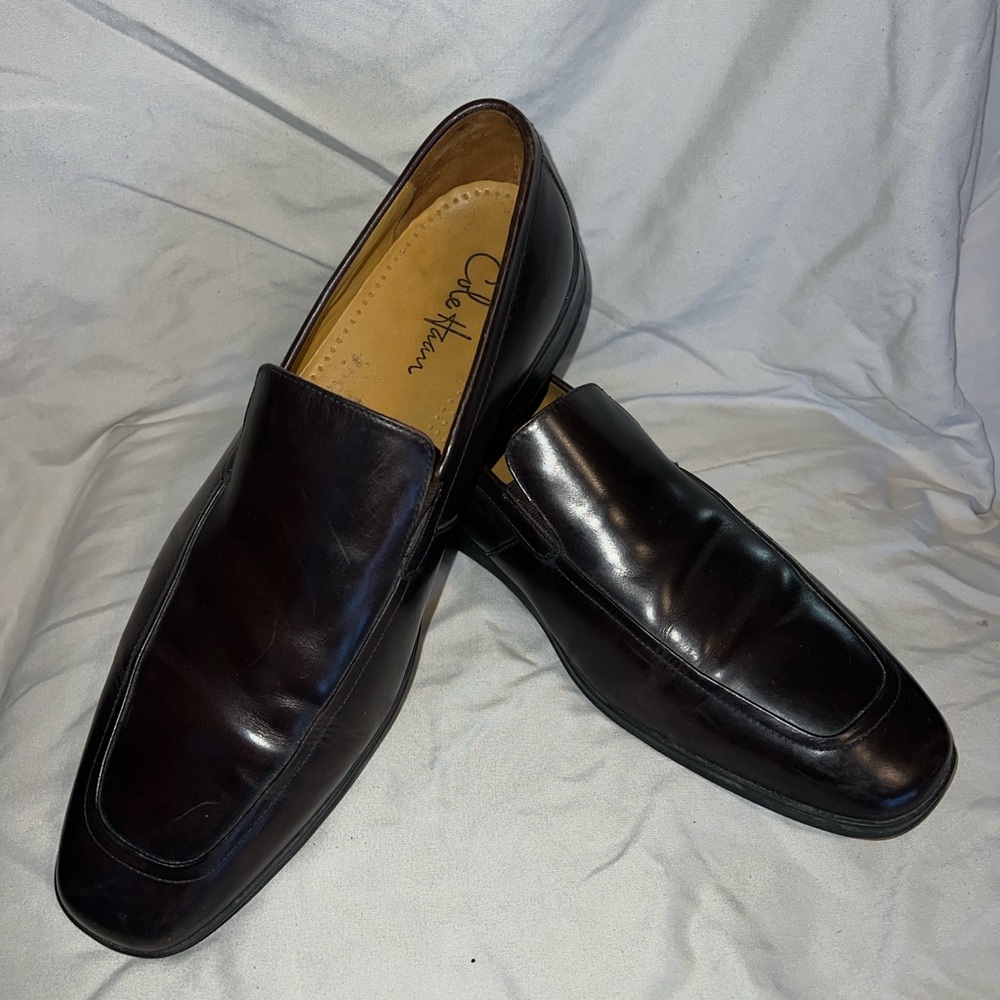 COLE HAAN NikeAir C07553 Men Brown Leather Slip On Loafers Size US 13M